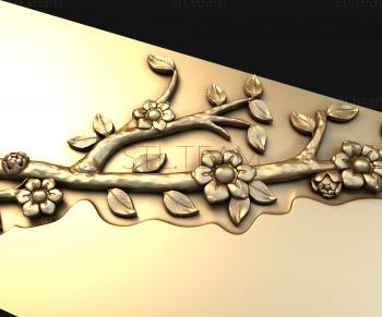3D model Sakura branch (STL)